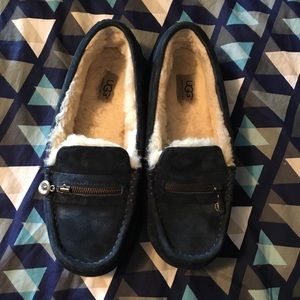 UGG fuzzy moccasins